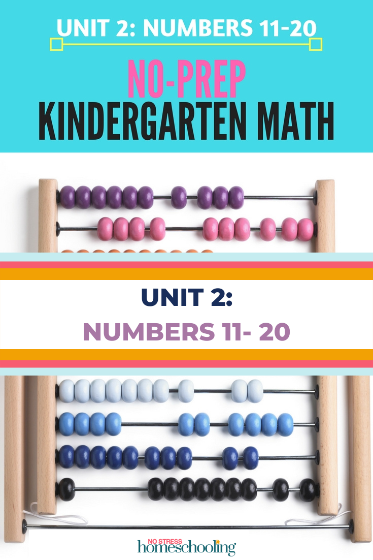 No Prep Kindergarten Math Unit 2